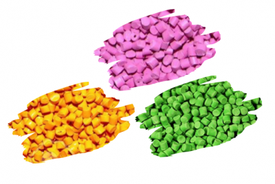 Granulés plastique couleurs spécifiques